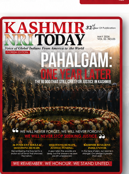 Kashmir NRI Today May 2026 Cover